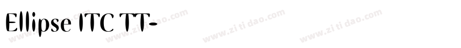 Ellipse ITC TT字体转换